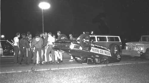 Tri-City Dragway - Flying Red Baron Crash From Fred Militello Photo By Don Ruppel  (newer photo)